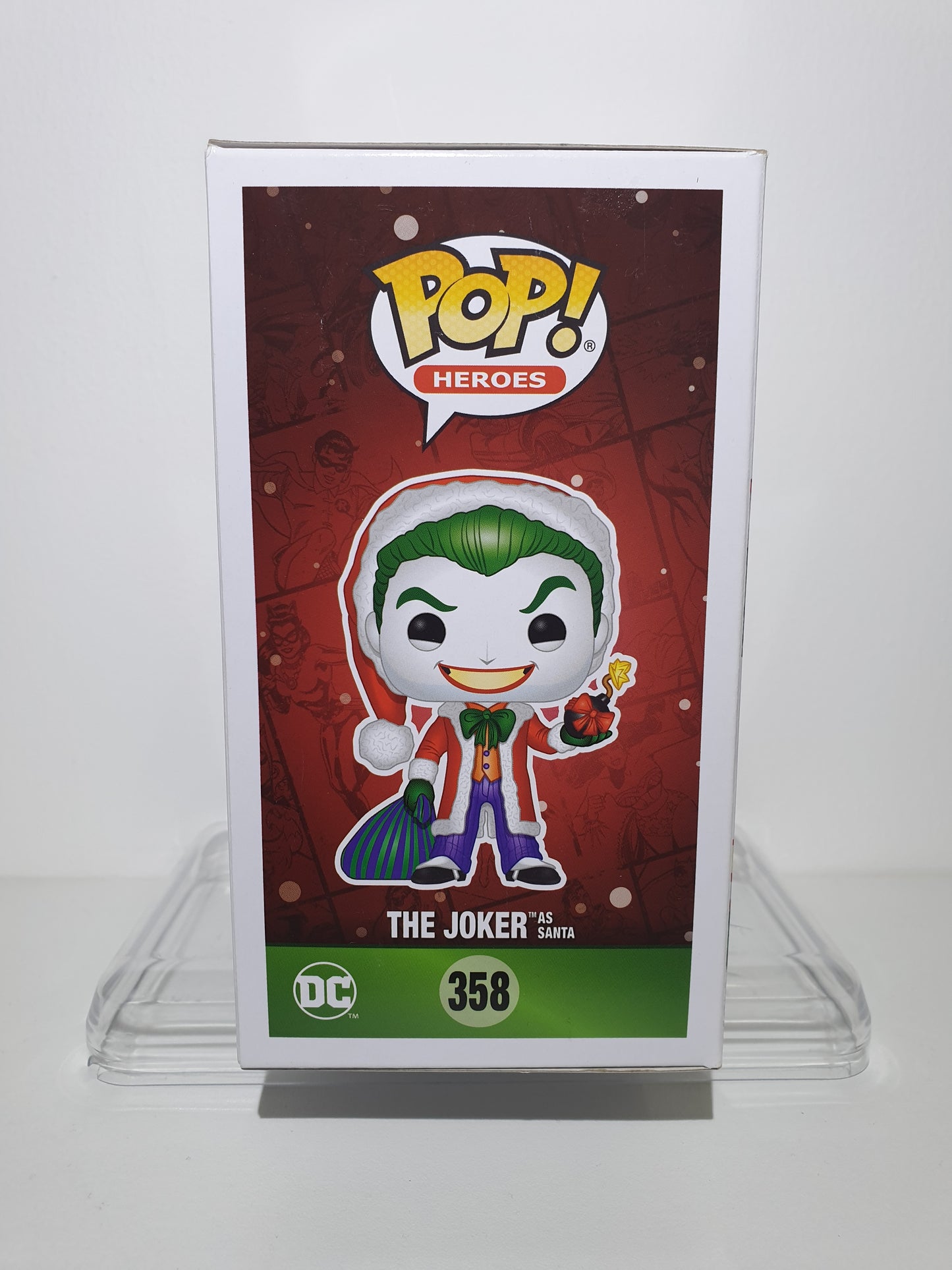 FUNKO POP 358 - DC SUPER-HEROES - THE JOKER AS SANTA - OCCASION