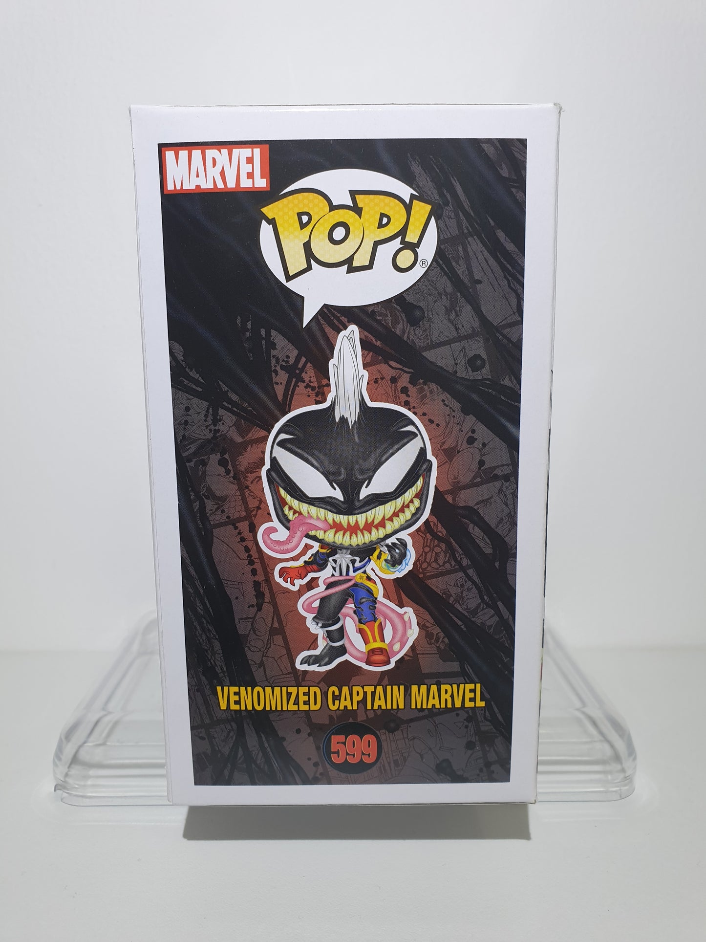 FUNKO POP 599 - MARVEL SPIDER-MAN MAXIMUM VENOM - VENOMIZED CAPTAIN MARVEL - OCCASION