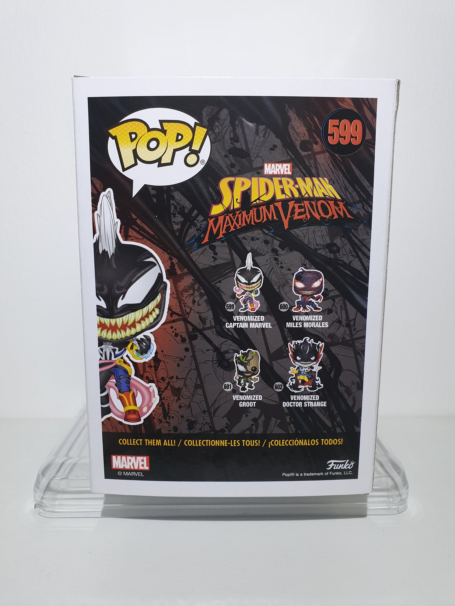 FUNKO POP 599 - MARVEL SPIDER-MAN MAXIMUM VENOM - VENOMIZED CAPTAIN MARVEL - OCCASION