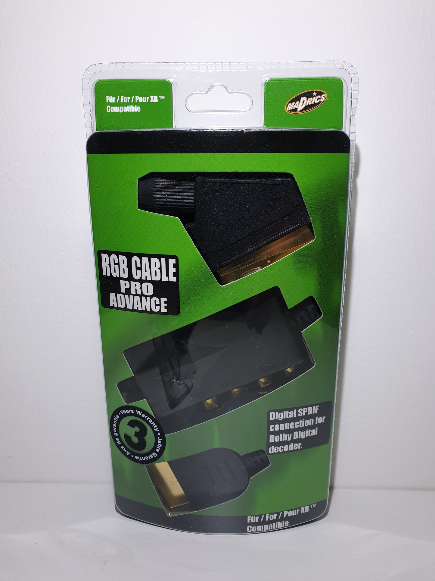 RGB CABLE PRO ADVANCE - POUR XBOX - NEUF SOUS BLISTER