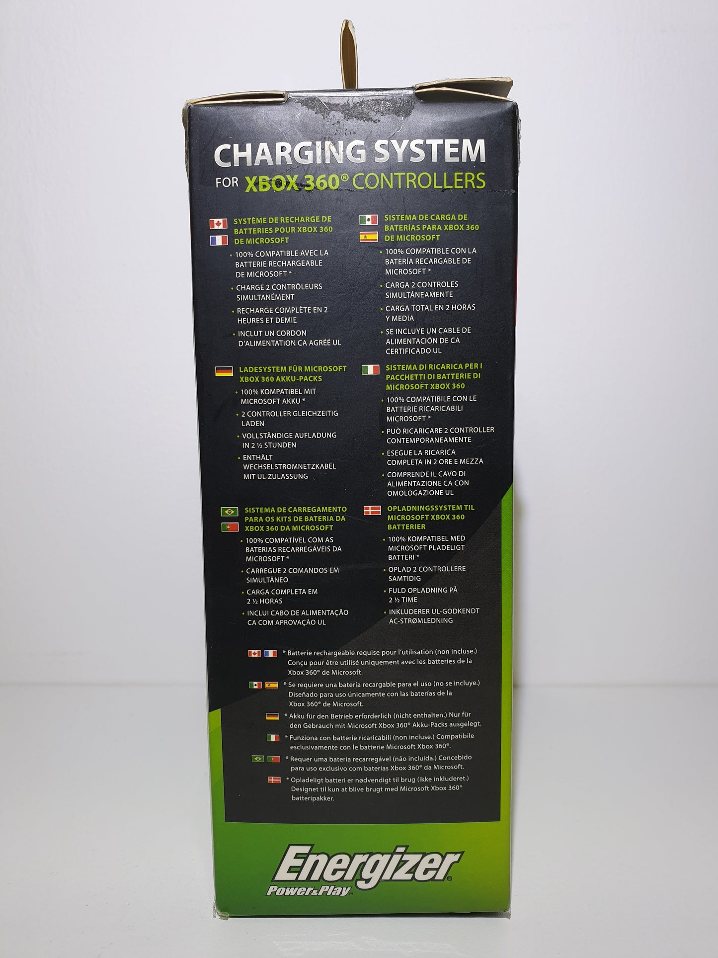SYSTEME DE RECHARGE DE BATTERIES DES MANETTES - POUR XBOX 360 - NEUF