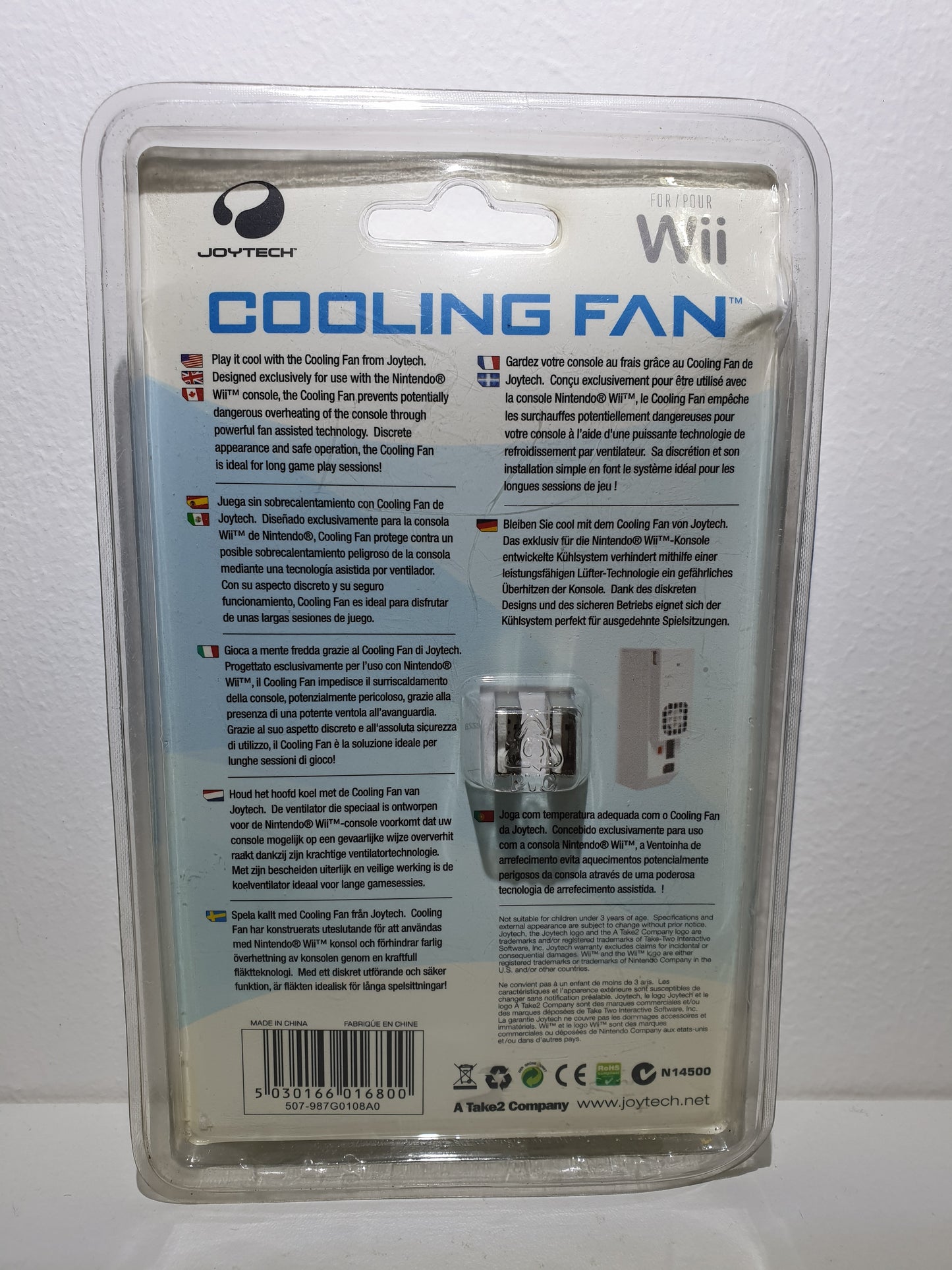 COOLING FAN JOYTECH - POUR WII - NEUF SOUS BLISTER