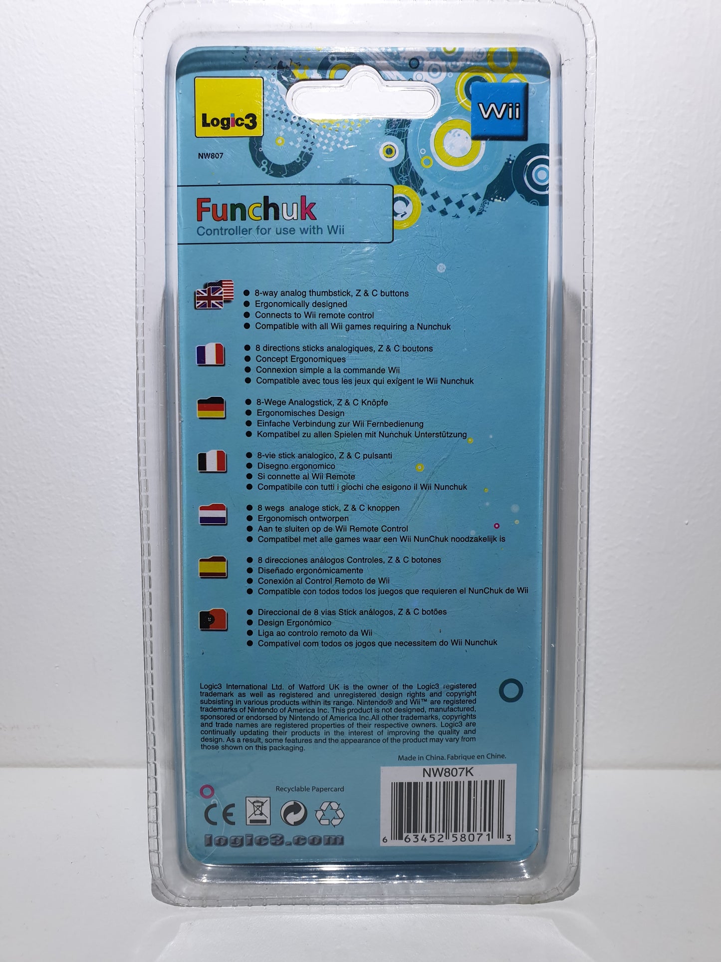 MINI NUNCHUCK LOGIC3 - POUR WII - NEUF SOUS BLISTER