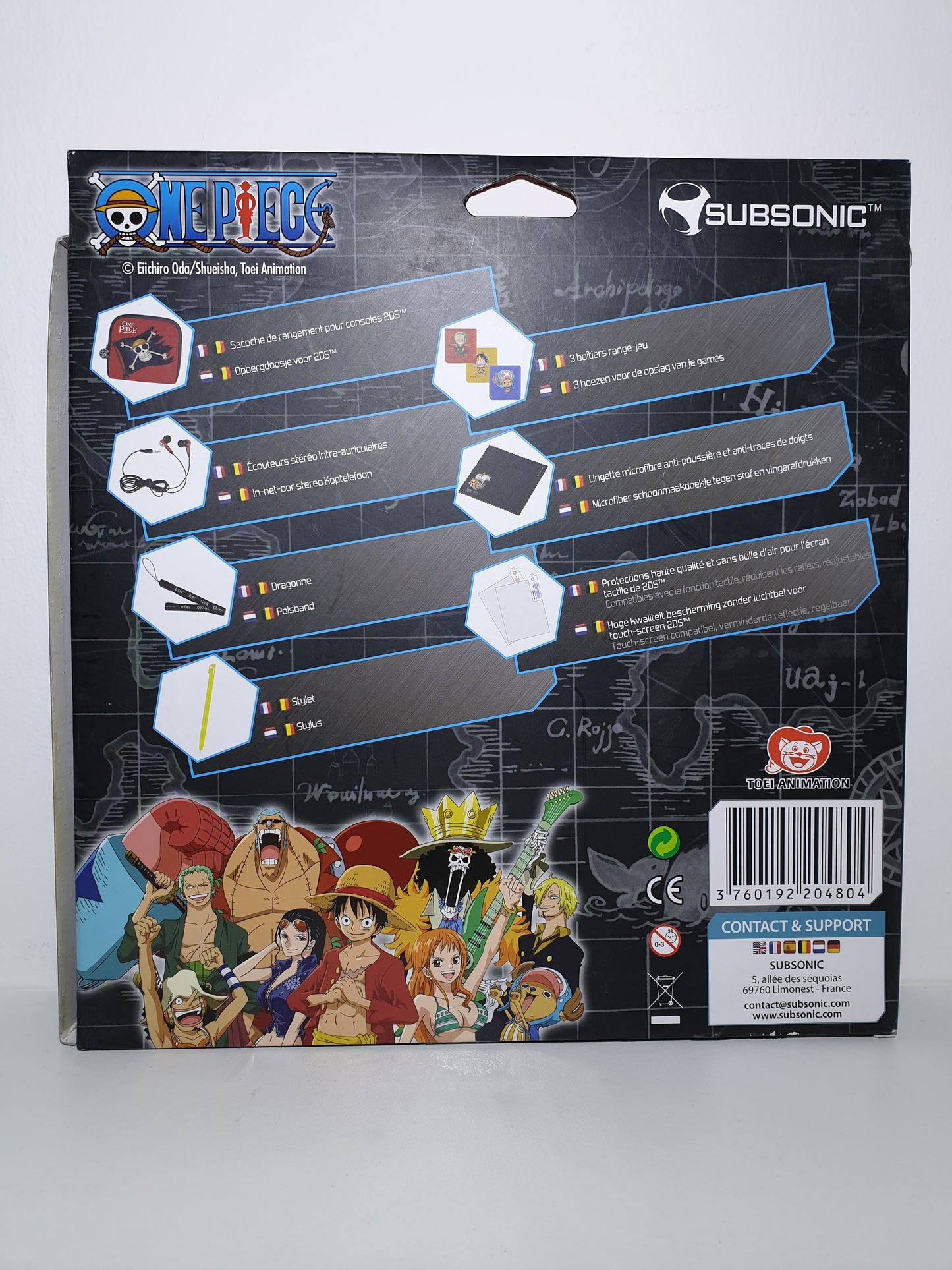 PACK D'ACCESSOIRES SUBSONIC ONE PIECE - POUR 2DS - NEUF SOUS BLISTER