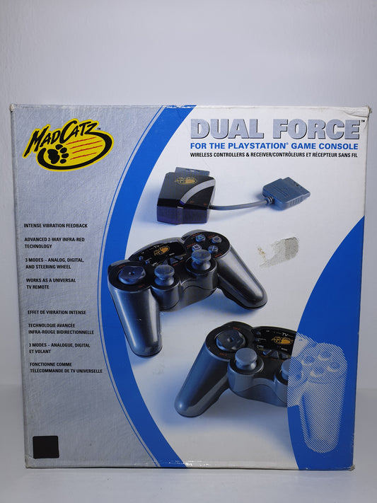 MADCATZ DEUX MANETTES SANS FIL AVEC RECEPTEUR - POUR PLAYSTATION - NEUF