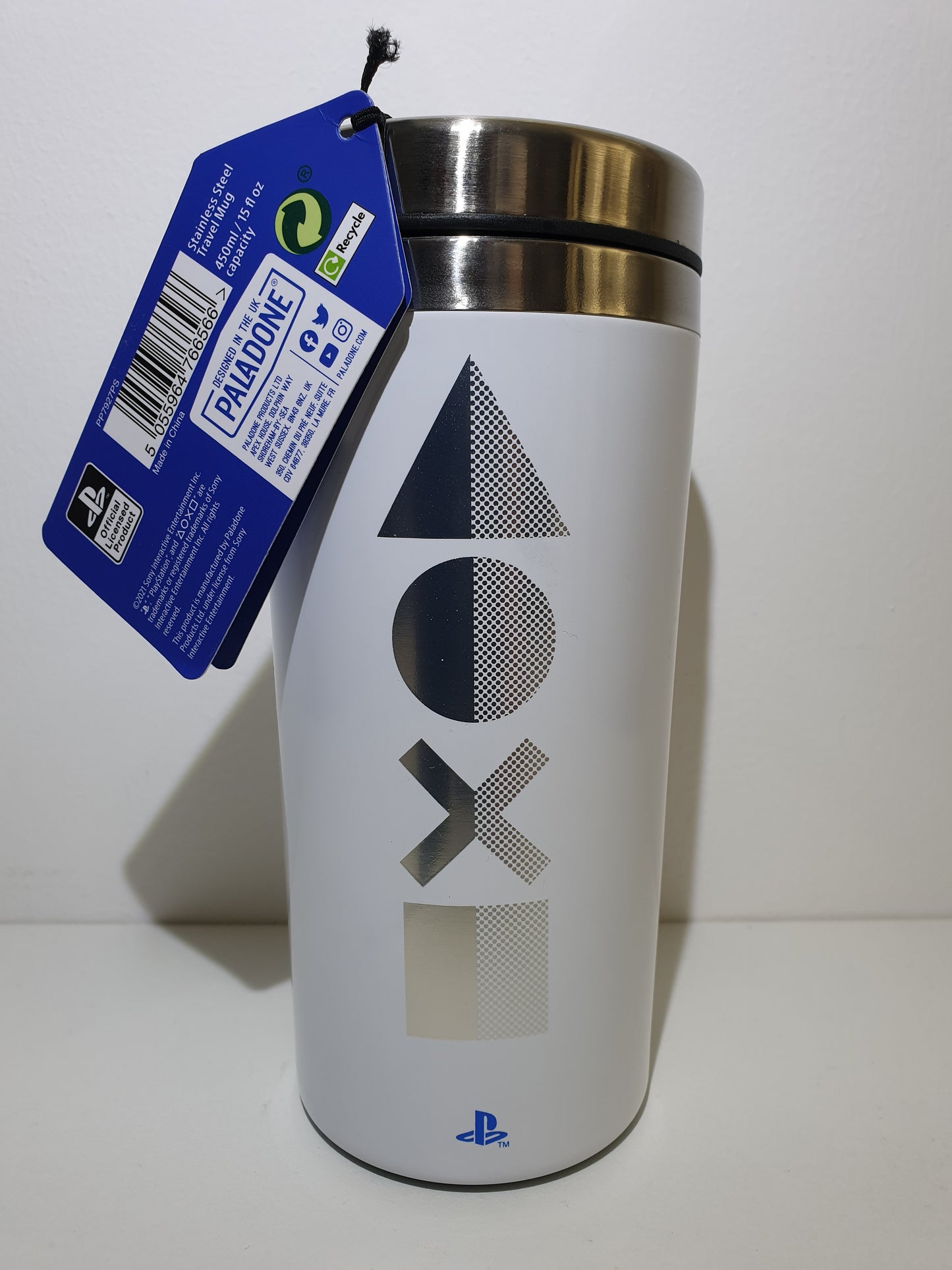 MUG ISOTHERME DE VOYAGE PLAYSTATION PS5 450 ML PALADONE - NEUF