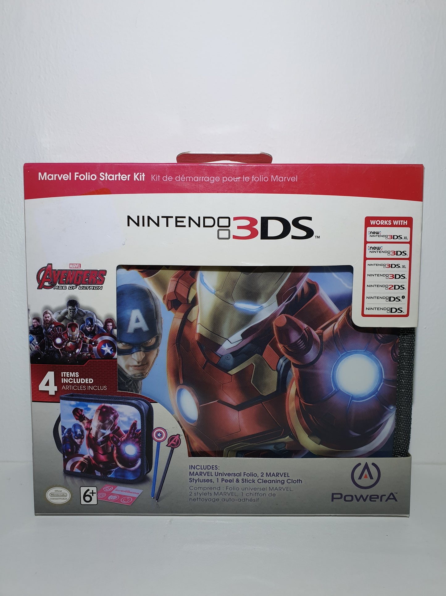 KIT DE DEMARRAGE OFFICIEL MARVEL AVENGERS - POUR 3DS, 3DSXL, 2DS, DSi, DS - NEUF