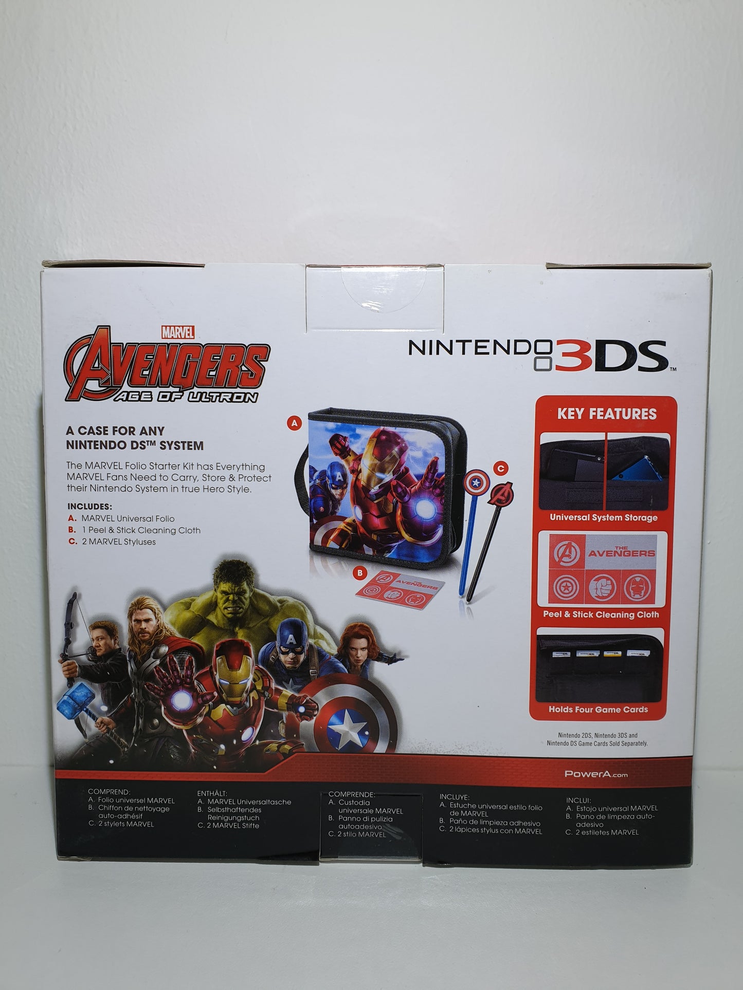 KIT DE DEMARRAGE OFFICIEL MARVEL AVENGERS - POUR 3DS, 3DSXL, 2DS, DSi, DS - NEUF