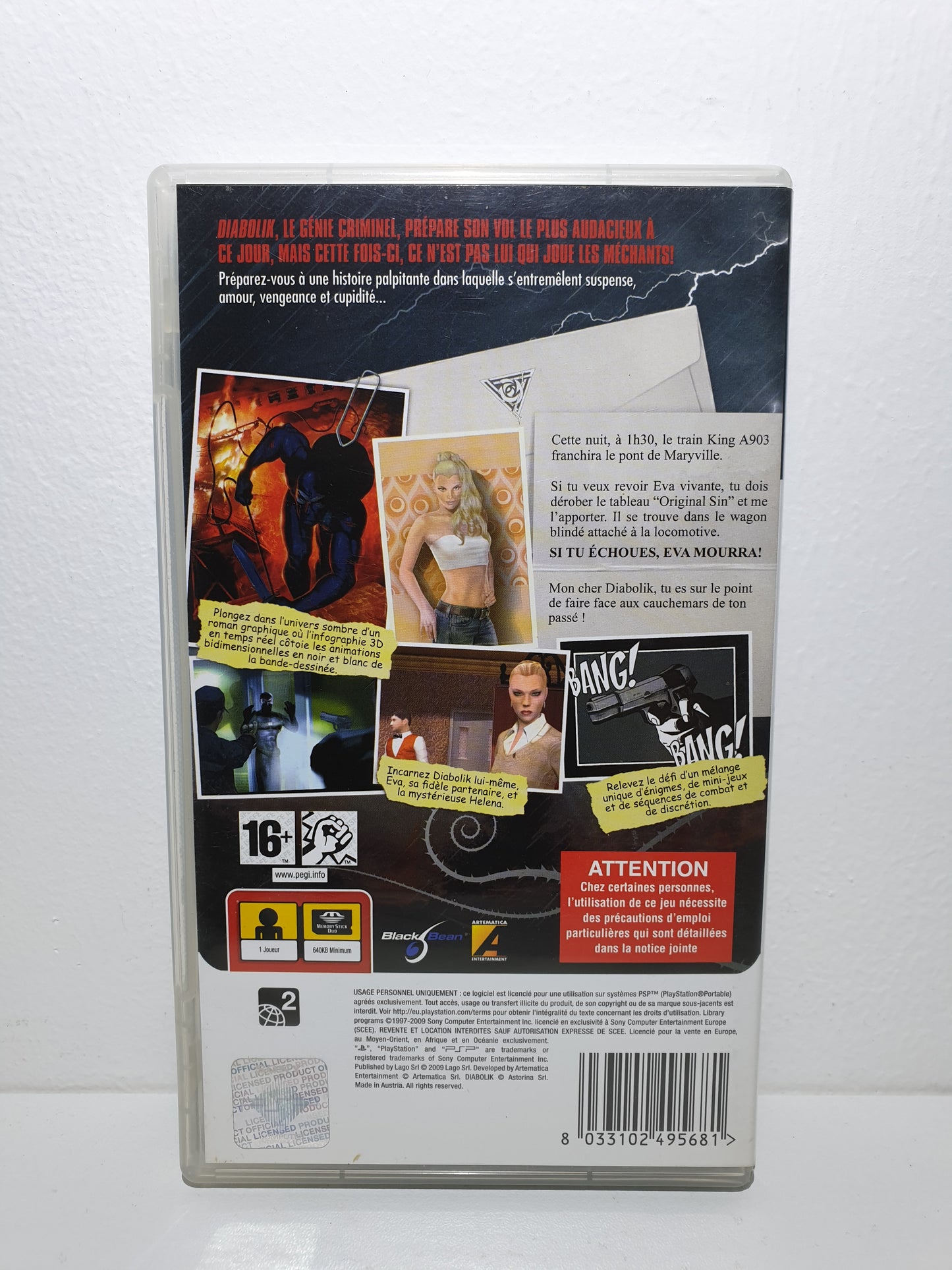 Diabolik : The Original Sin PSP - Occasion bon état