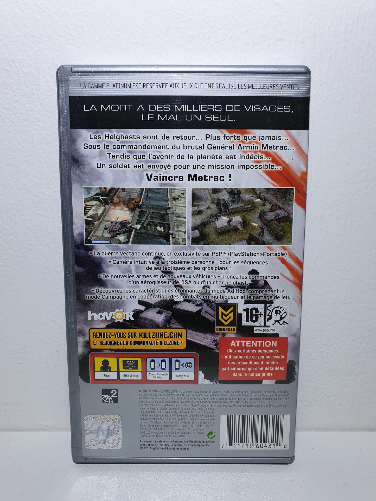 Killzone Liberation - Platinum PSP - Occasion bon état