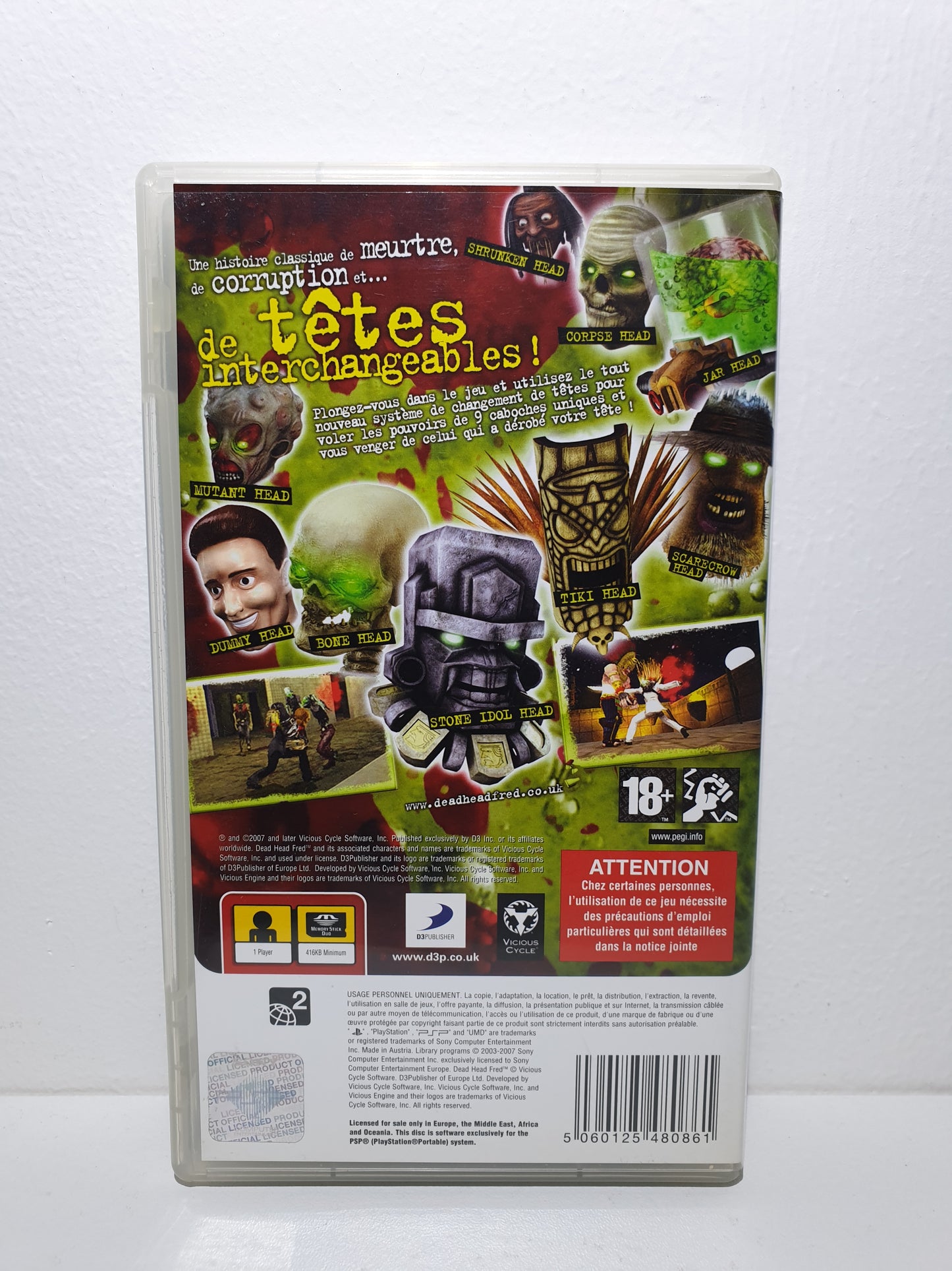 Dead Head Fred PSP - Occasion très bon état