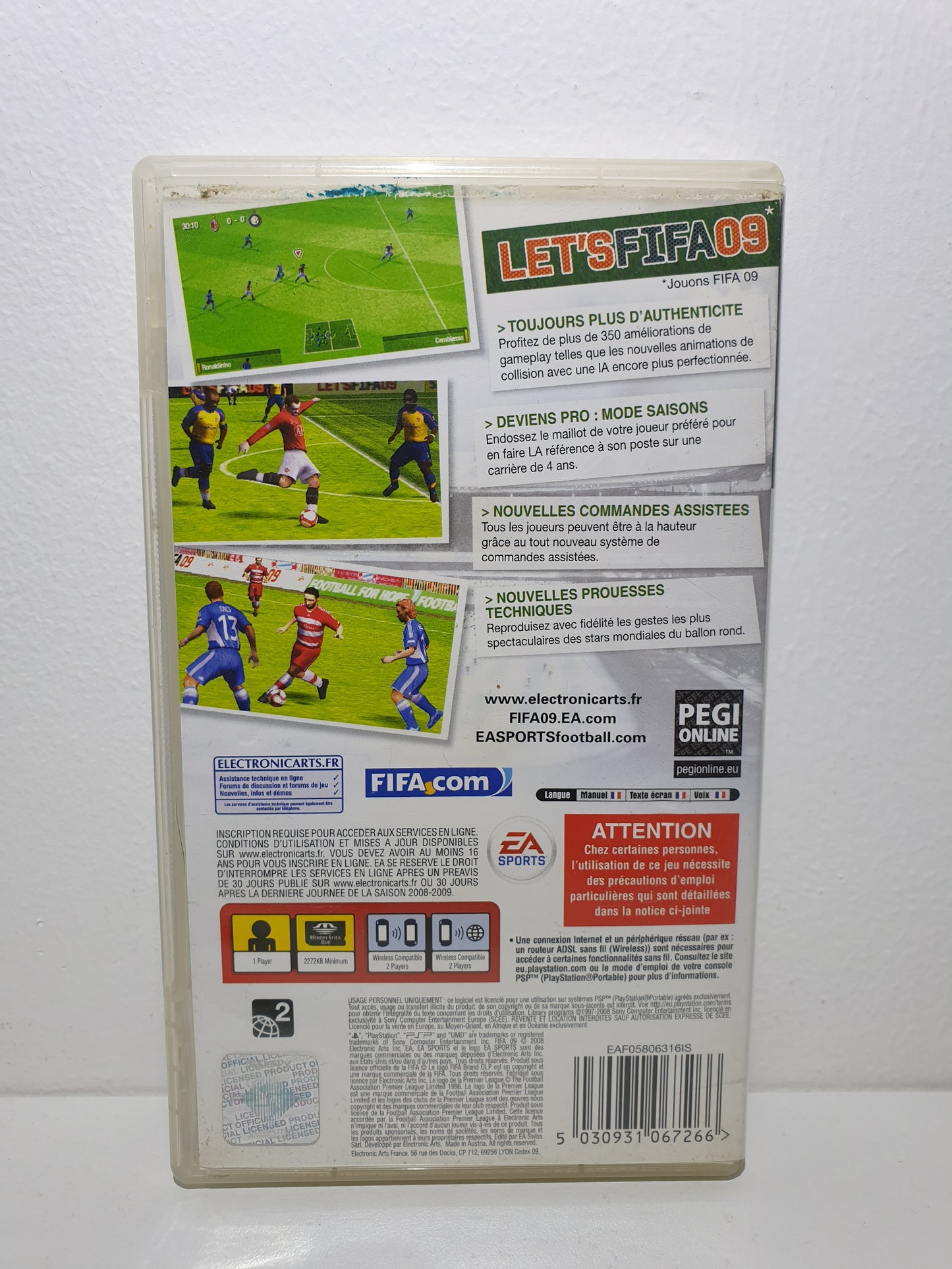 FIFA 09 PSP - Occasion mauvais état