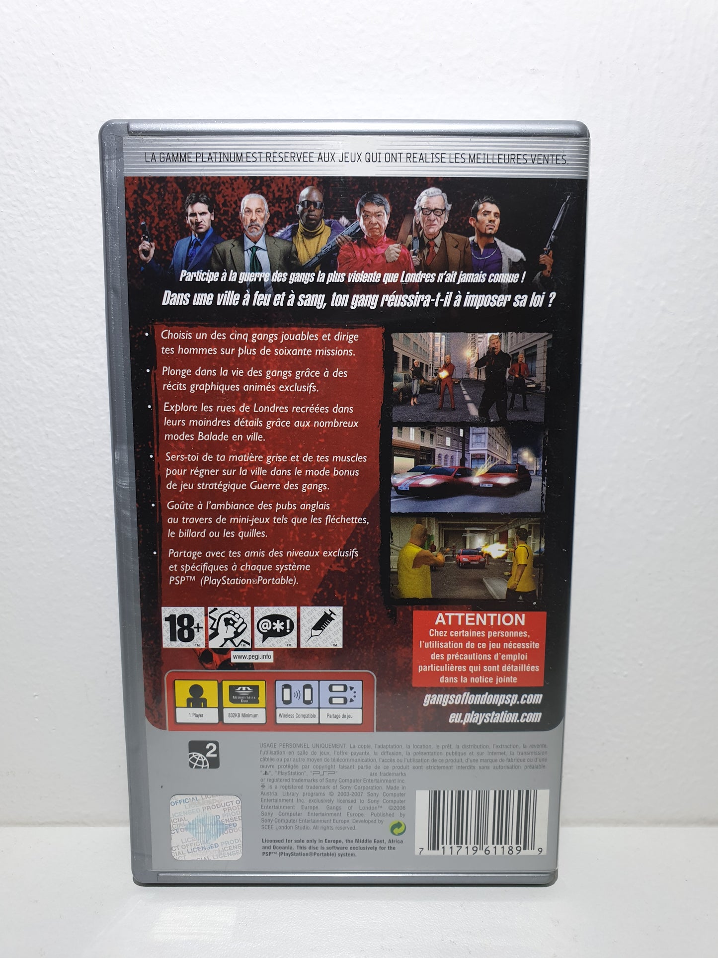 Gangs of London - Platinum PSP - Occasion excellent état