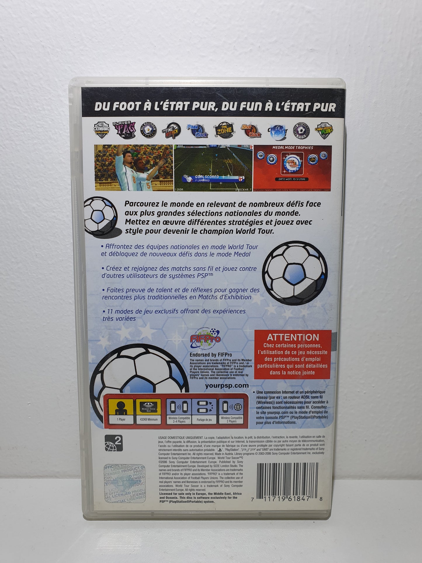 World Tour Soccer 2 PSP - Occasion état moyen