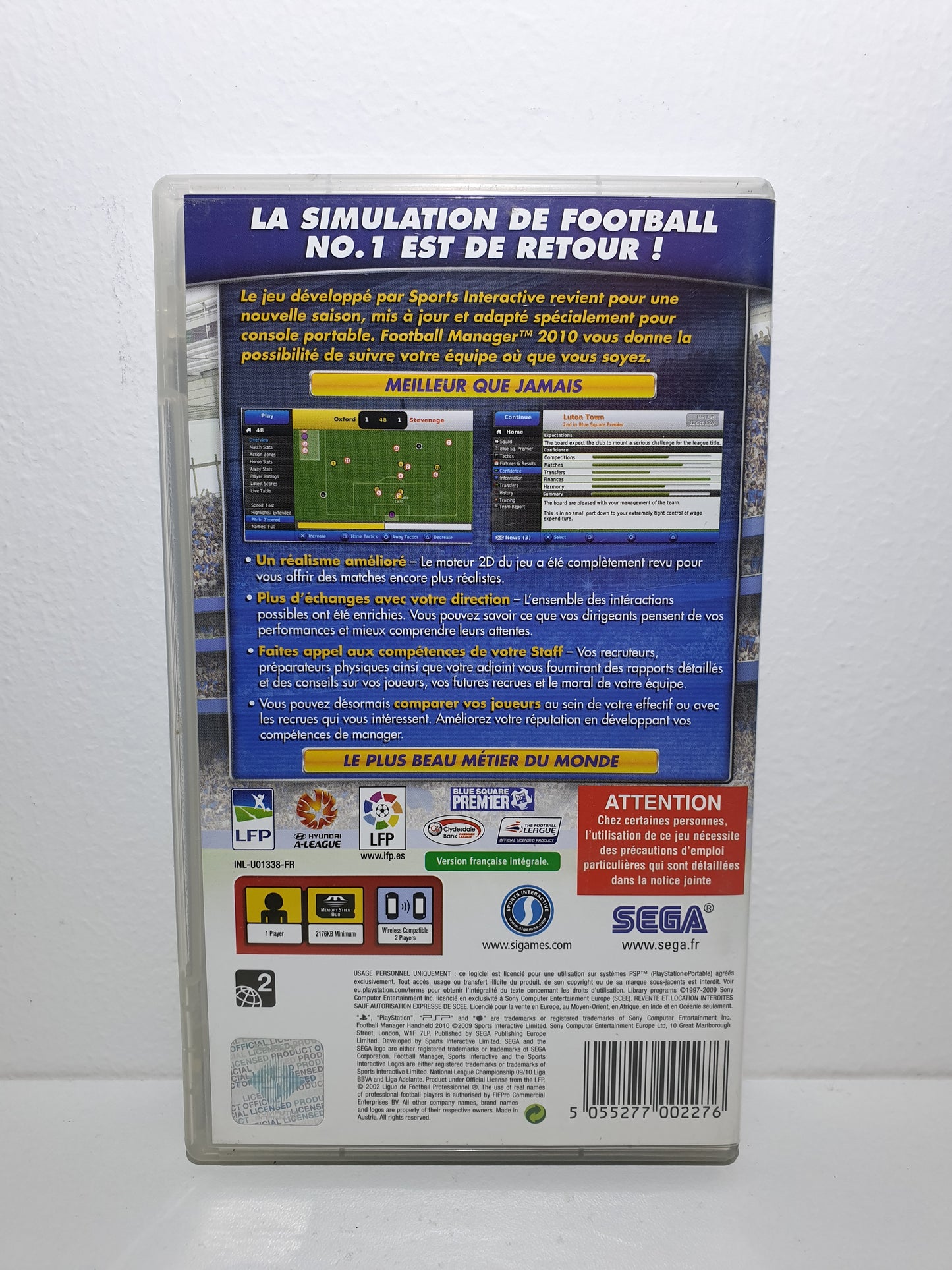 Football Manager Handheld 2010 PSP - Occasion bon état