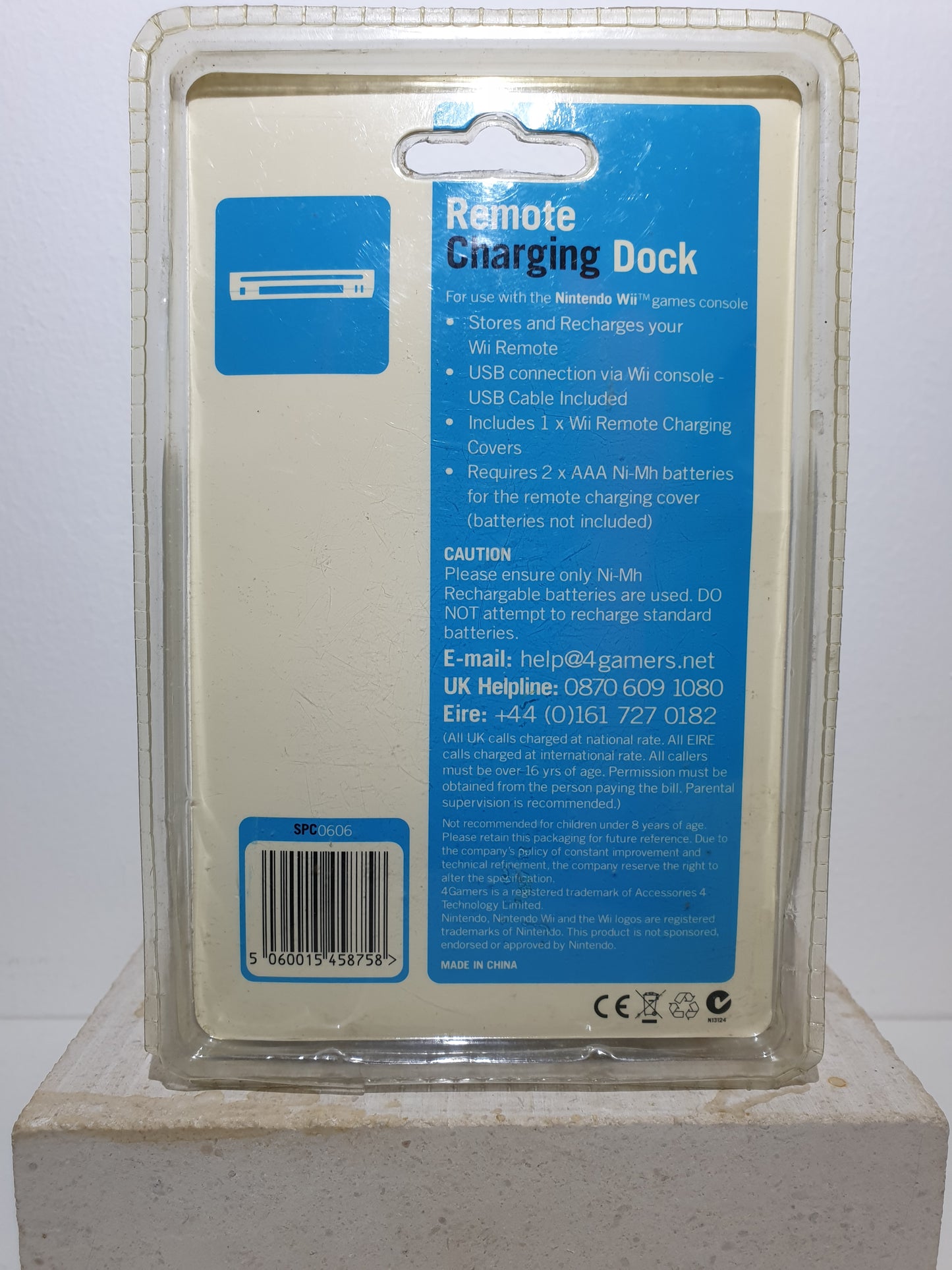 STATION DE RECHARGE REMOTE CONTROL 4GAMERS - POUR WII - NEUF SOUS BLISTER