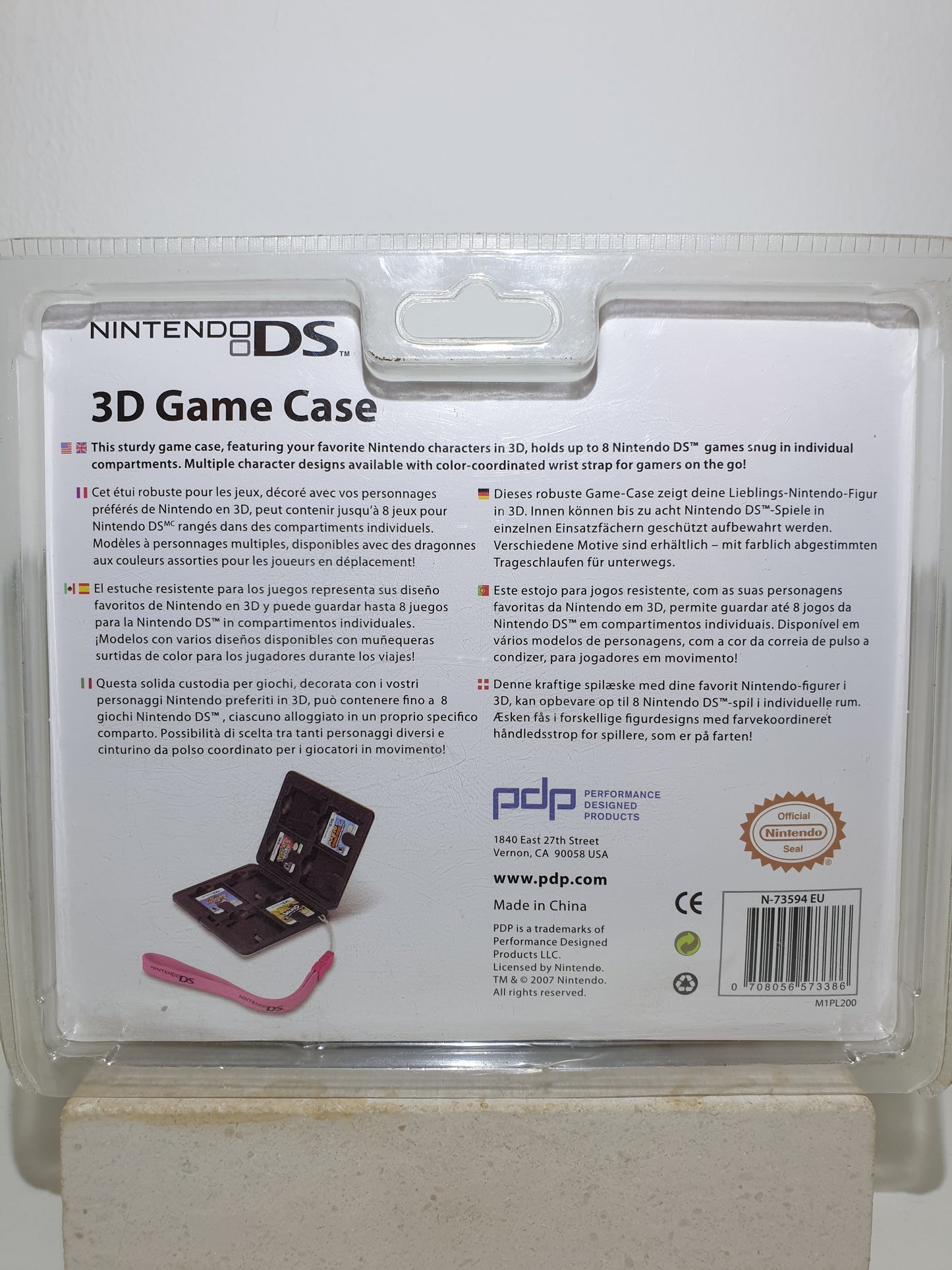 BOITIER OFFICIEL DE TRANSPORT POUR 8 JEUX PDP - POUR DS ET DS LITE - NEUF SOUS BLISTER