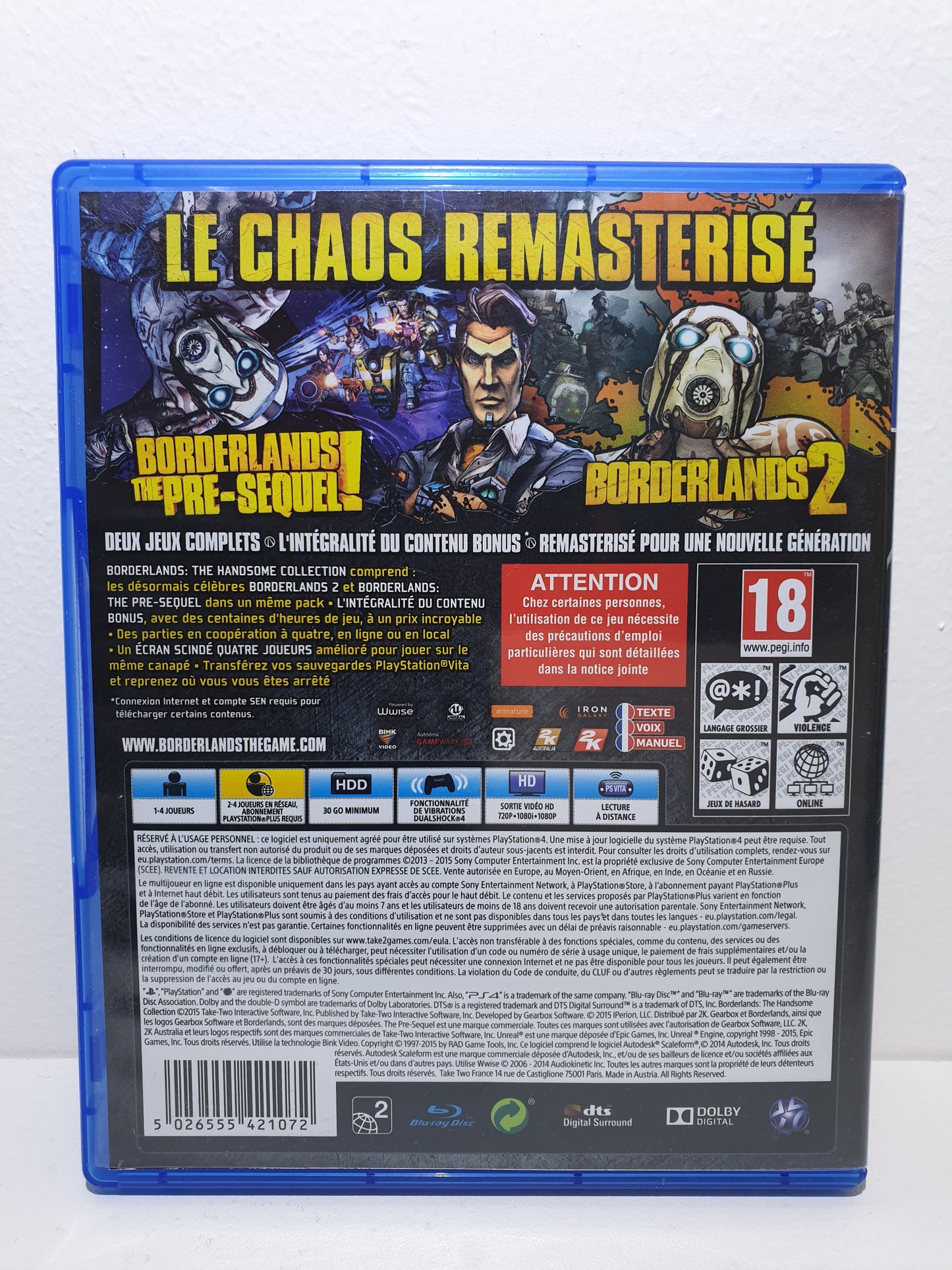 Borderlands : The Handsome Collection PS4 - Occasion bon état
