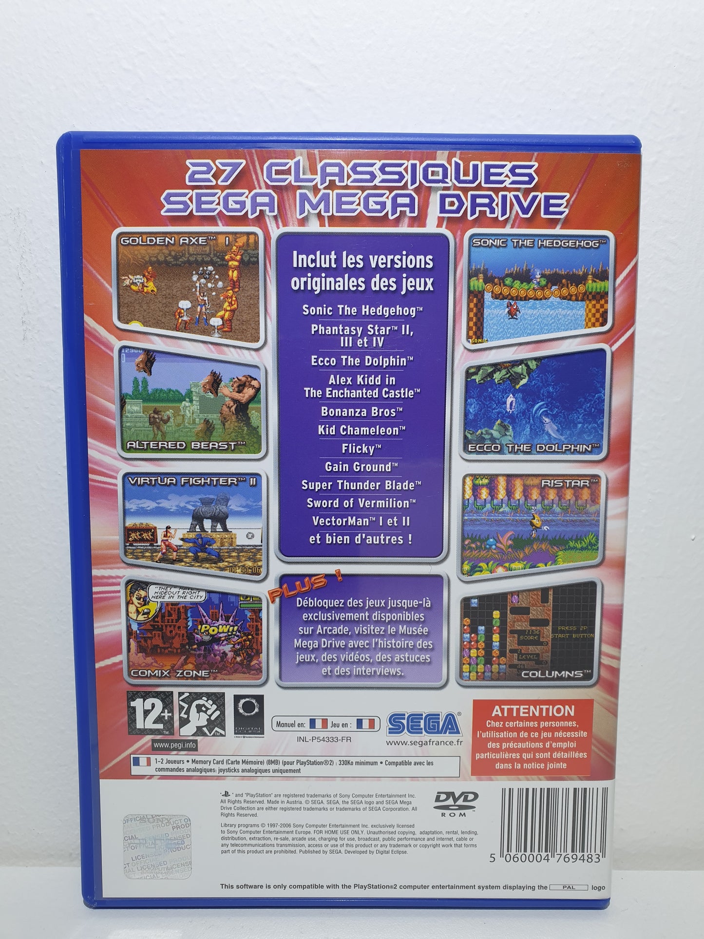 Sega Mega Drive Collection PS2 - Occasion excellent état