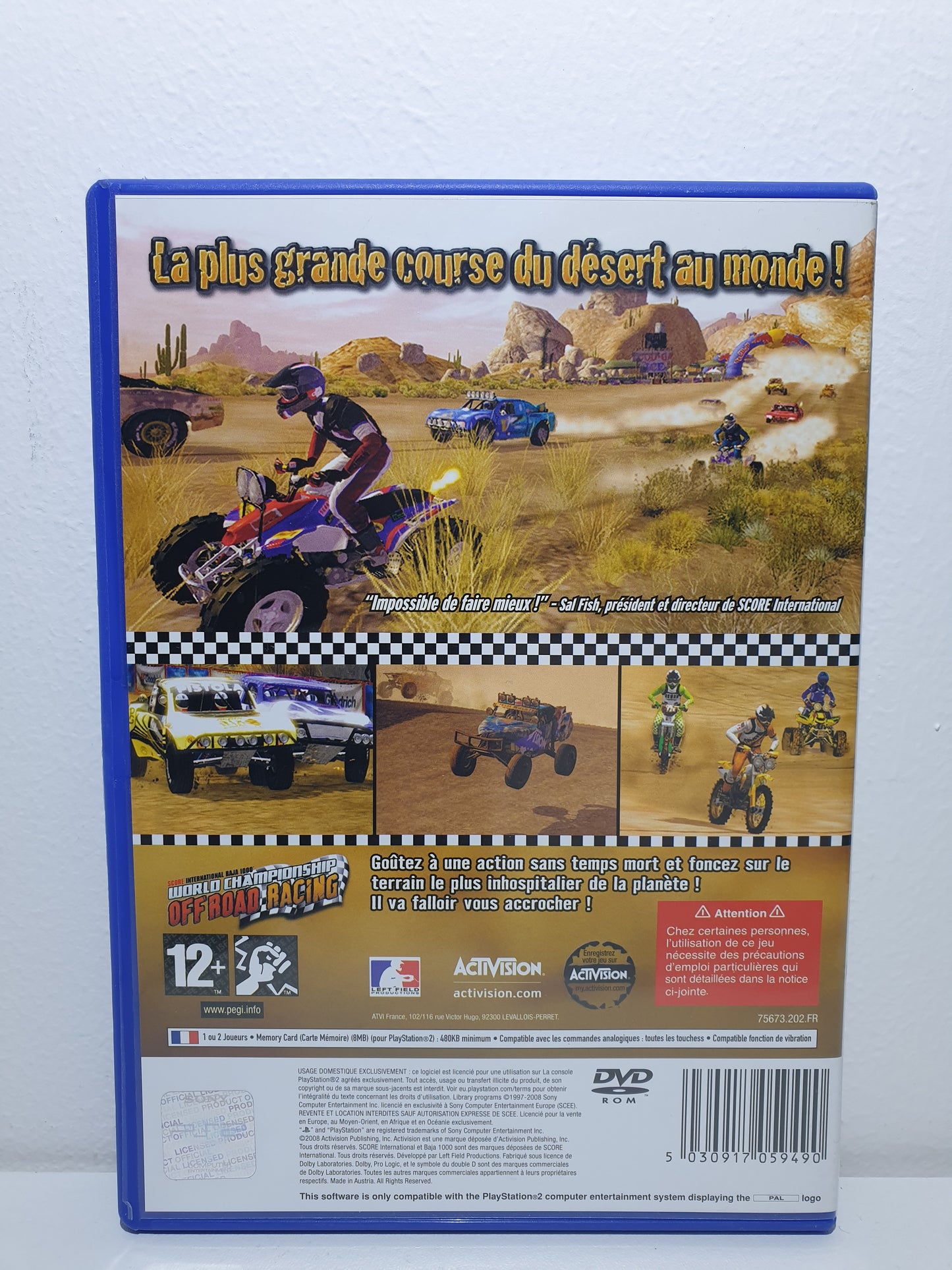 SCORE International Baja 1000 World Championship Off Road Racing PS2 - Occasion très bon état