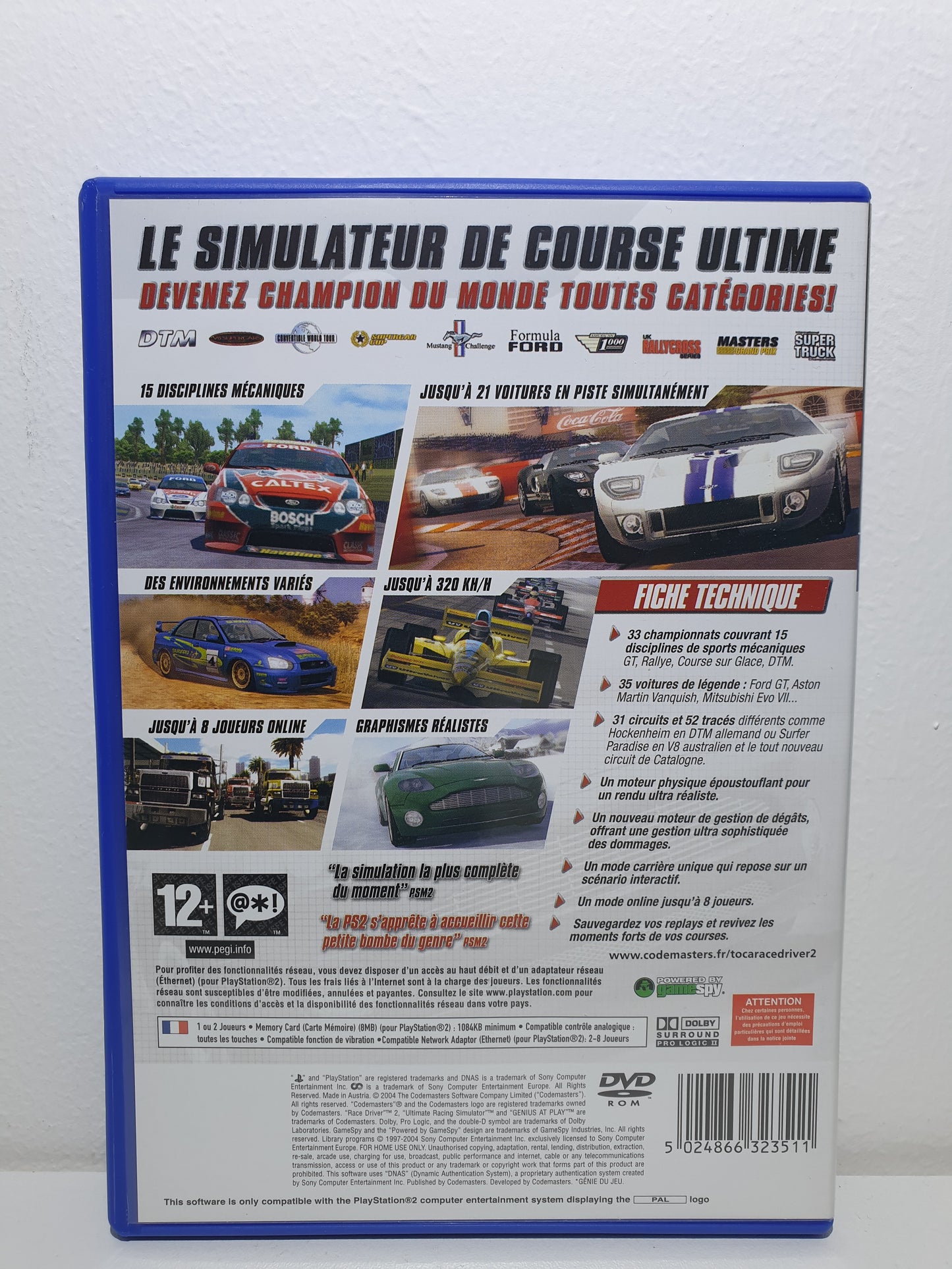 TOCA Race Driver 2 PS2 - Occasion excellent état