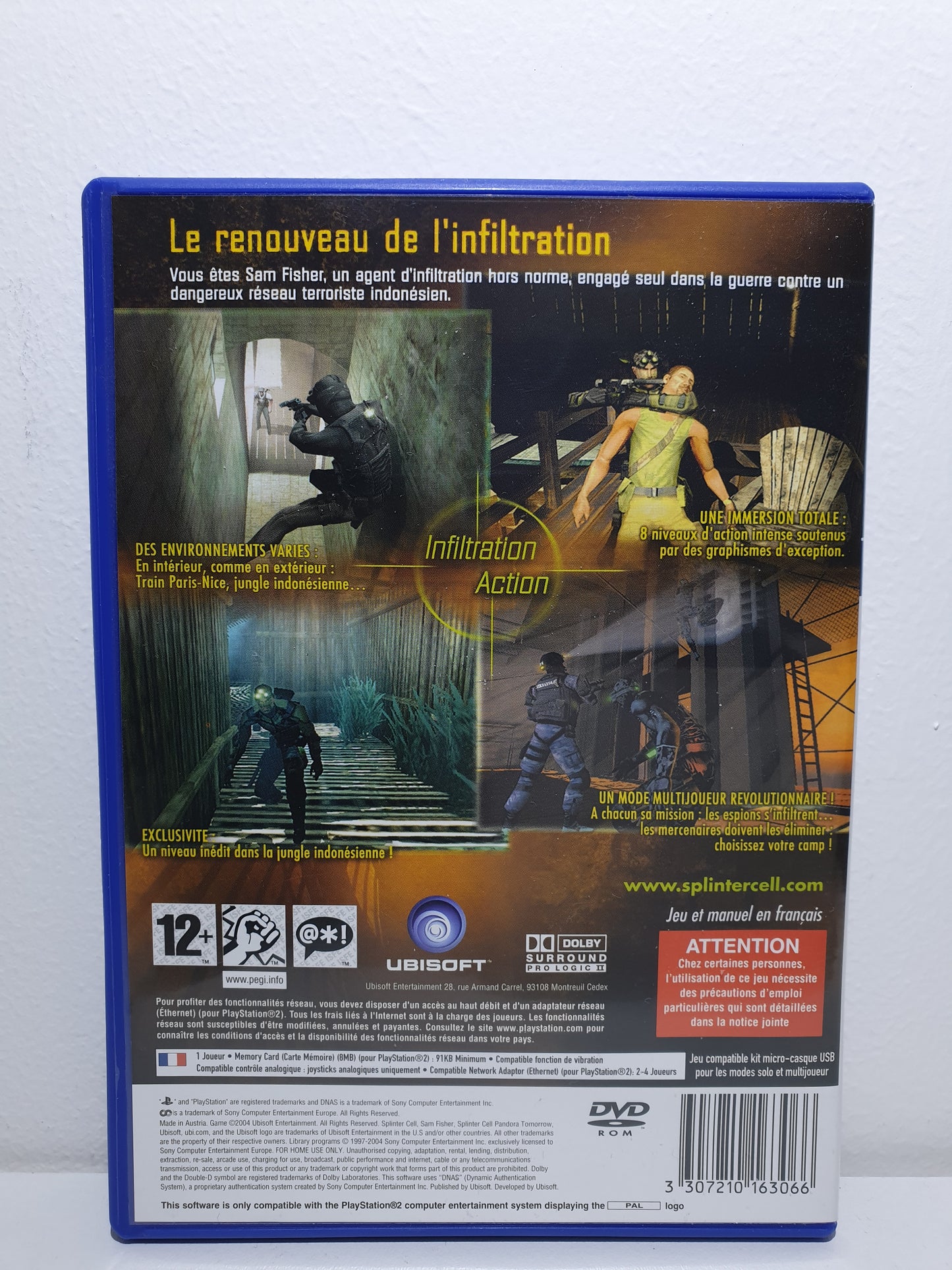 Tom Clancy's Splinter Cell Pandora Tomorrow PS2 - Occasion excellent état