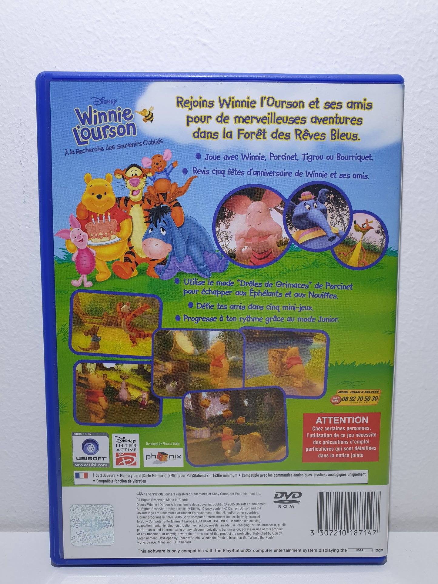 Winnie l'Ourson : A la Recherche des Souvenirs Oubliés PS2 - Occasion excellent état