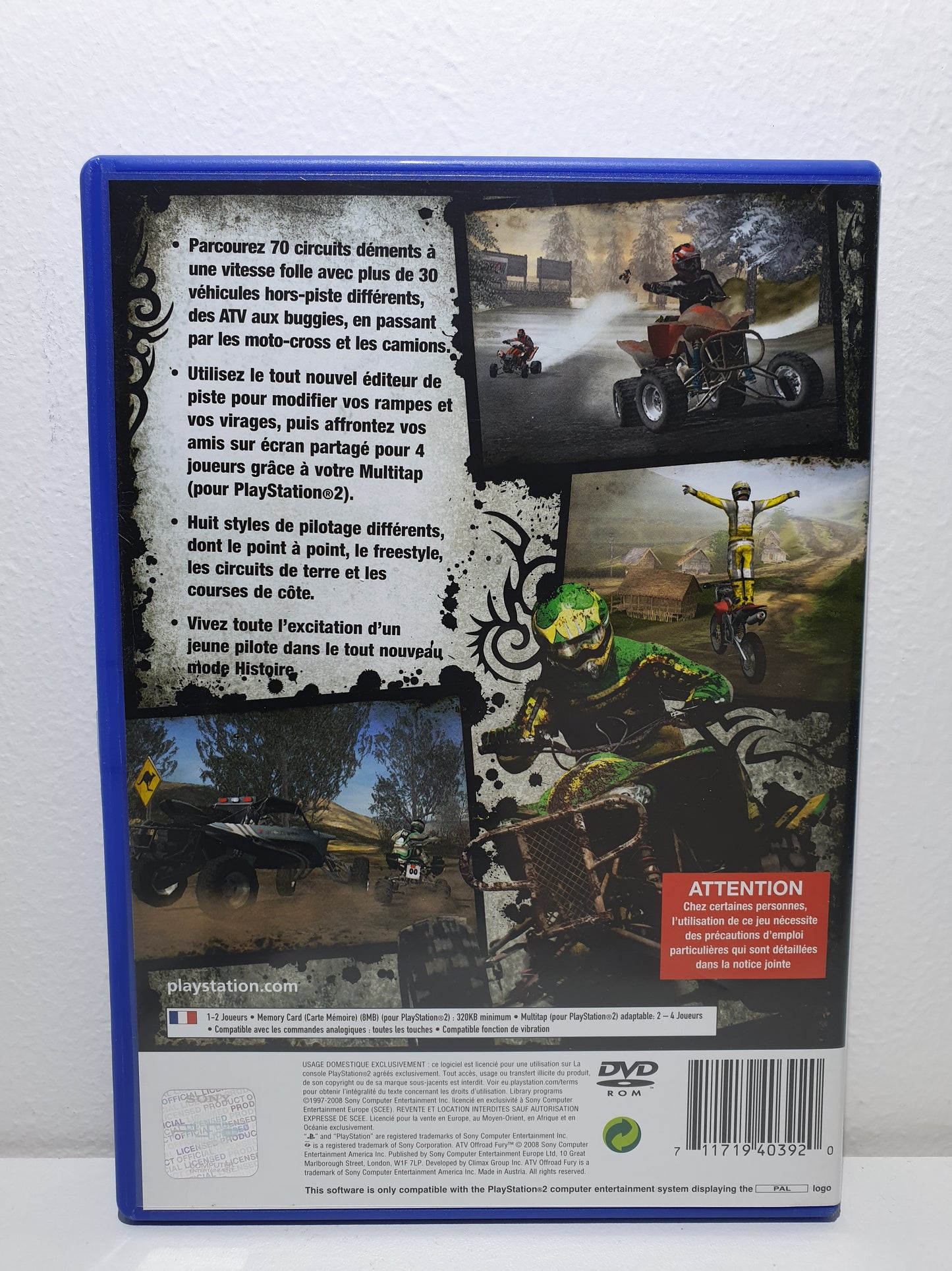 ATV Off Road Fury 4 PS2 - Occasion excellent état