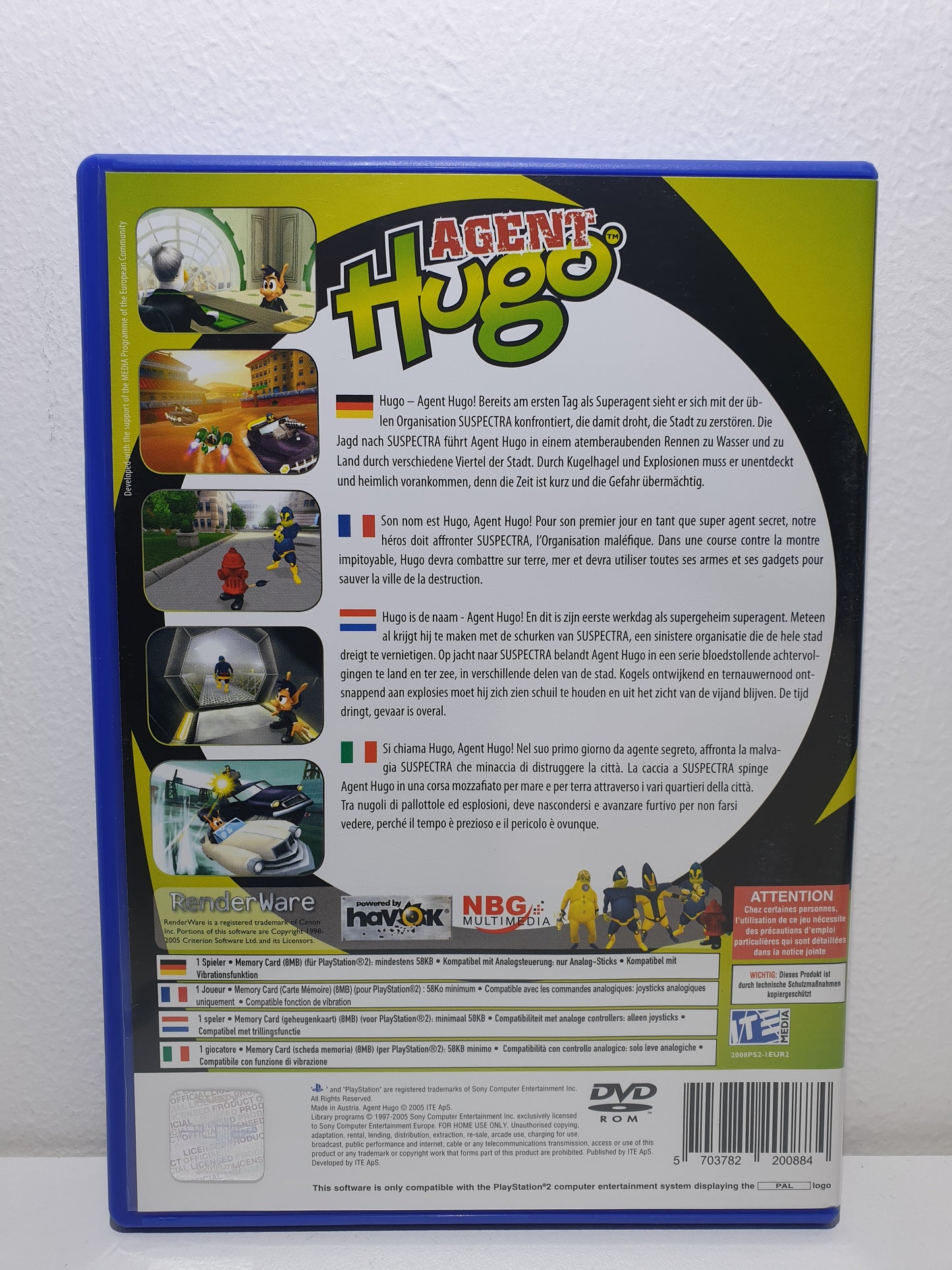 Agent Hugo PS2 - Occasion excellent état