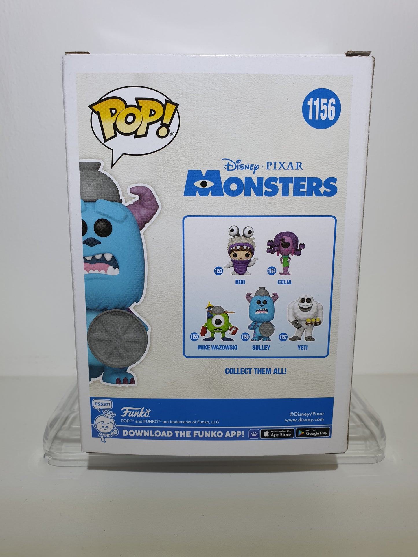 FUNKO POP 1156 - DISNEY PIXAR MONSTERS - SULLEY - FLOCKED - SPECIAL EDITION - OCCASION