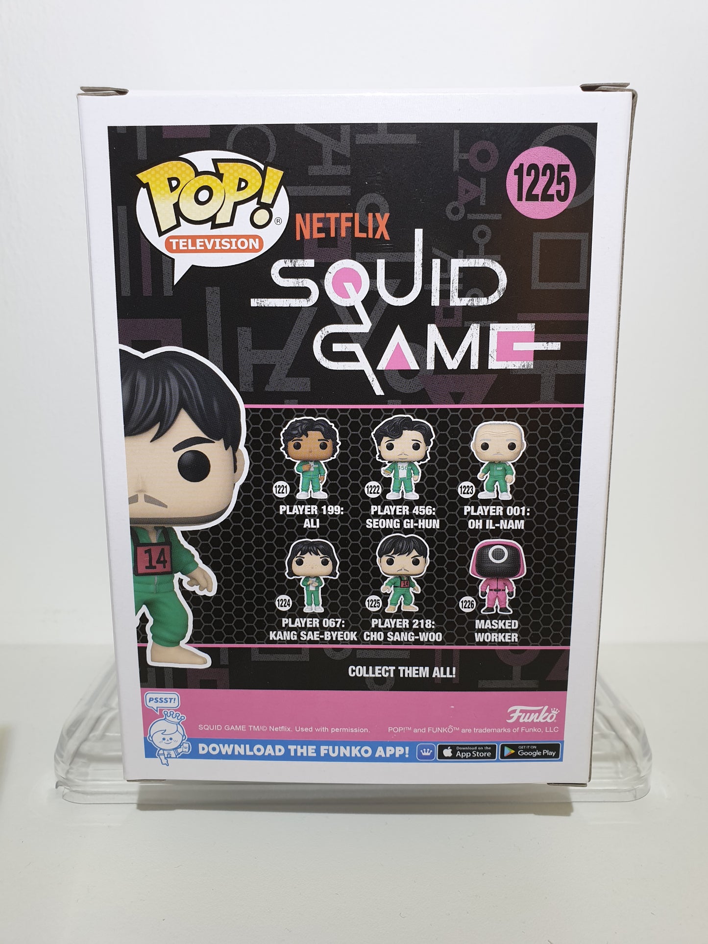 FUNKO POP 1225 - SQUID GAME - PLAYER 218 : CHO SANG-WOO - OCCASION