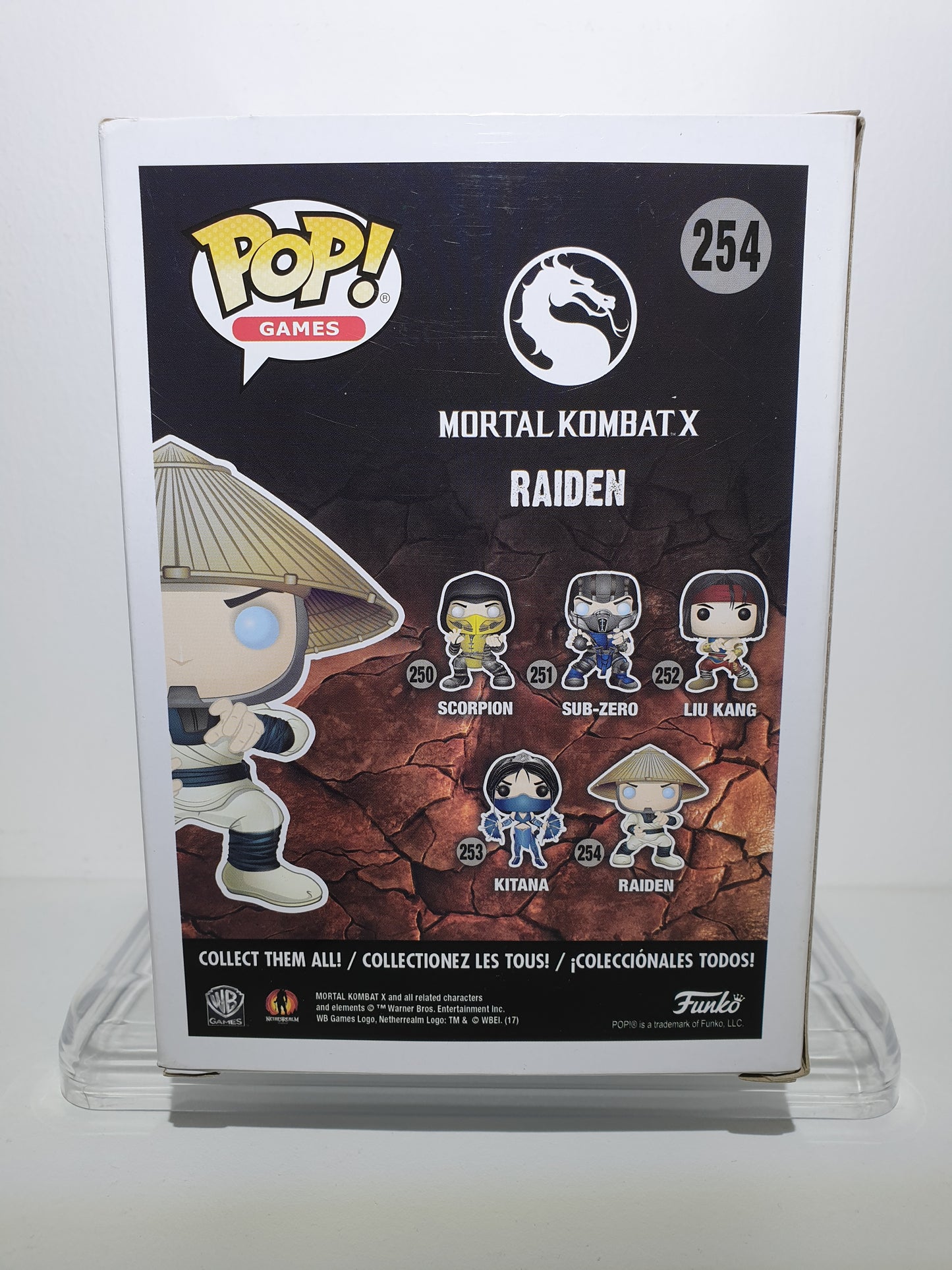 FUNKO POP 254 - MORTAL KOMBAT X - RAIDEN - OCCASION