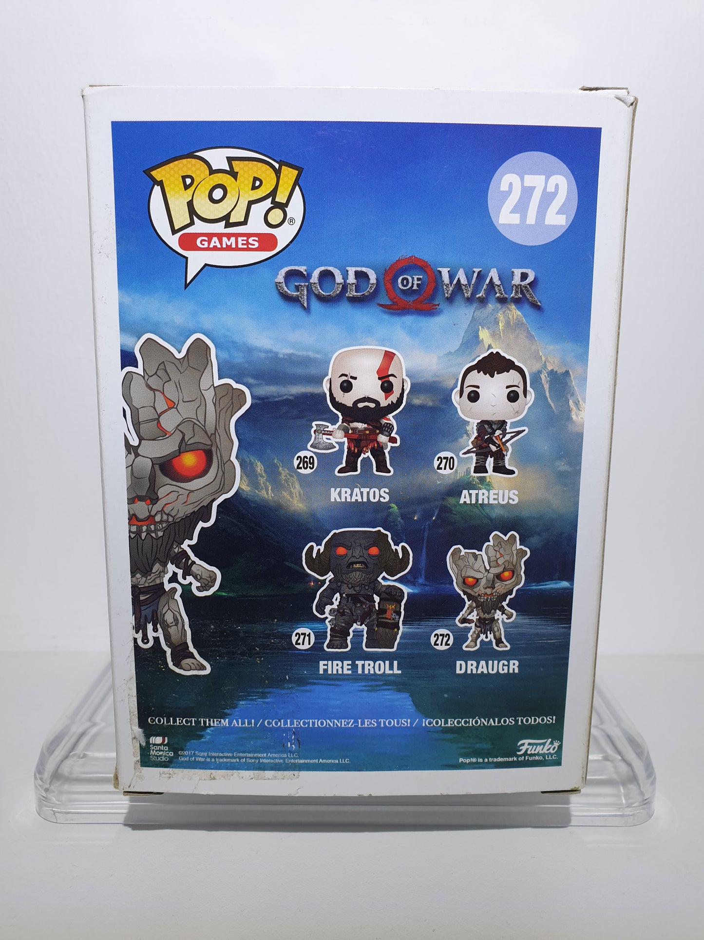 FUNKO POP 272 - GOD OF WAR - DRAUGR - OFFICIAL LICENSED PRODUCT - OCCASION