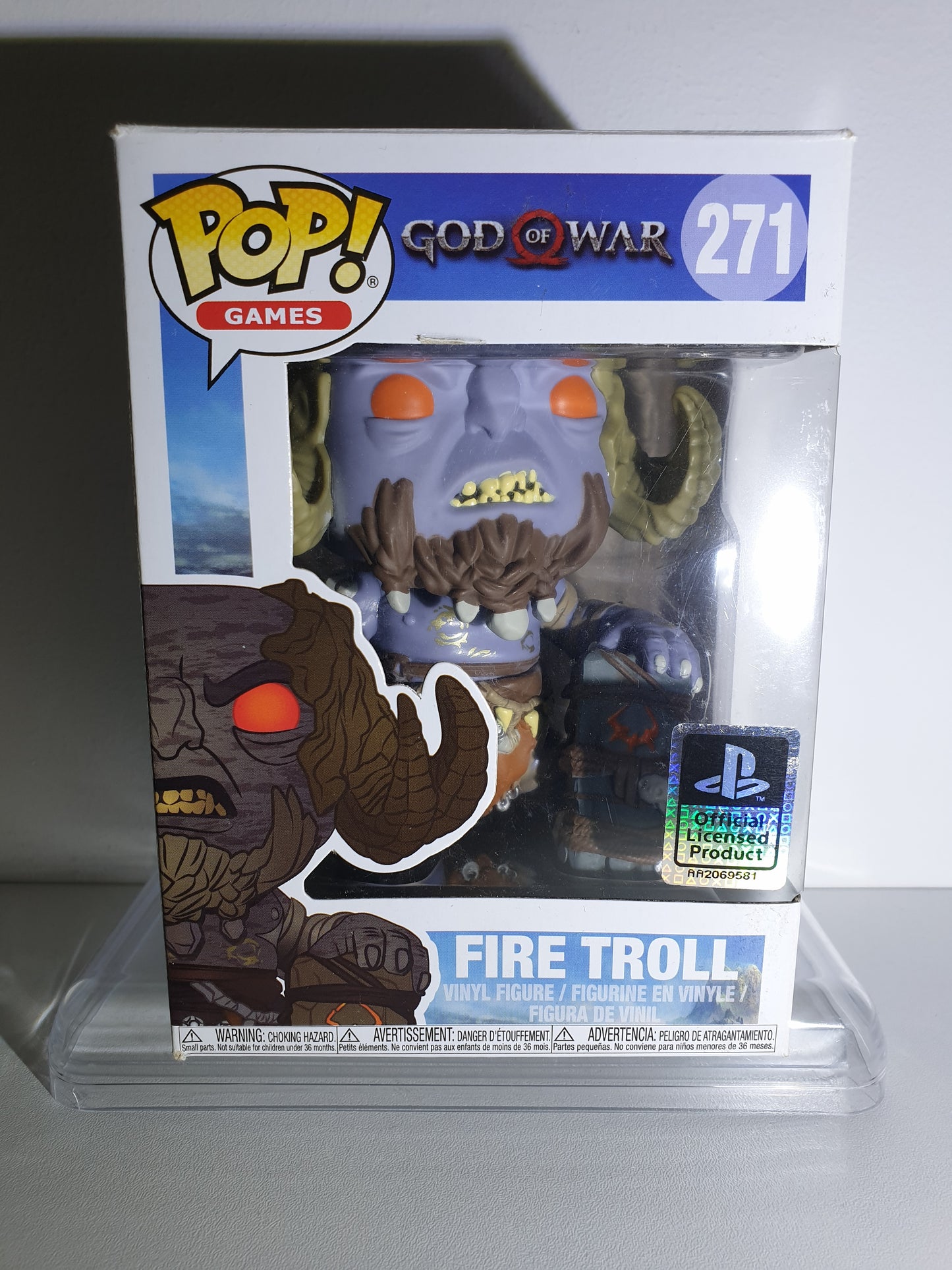 FUNKO POP 271 - GOD OF WAR - FIRE TROLL - OFFICIAL LICENSED PRODUCT - OCCASION