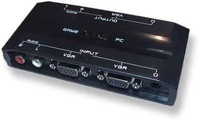 SWITCH VGA 2 PORTS RGBHV & AUDIO RCA - POUR XBOX 360 ET PC - NEUF