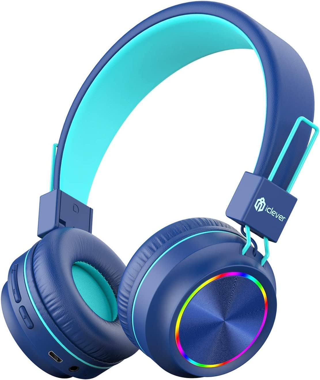 Casque audio microphone Bluetooth RGB BTH03 - iclever - pour Enfant - Neuf