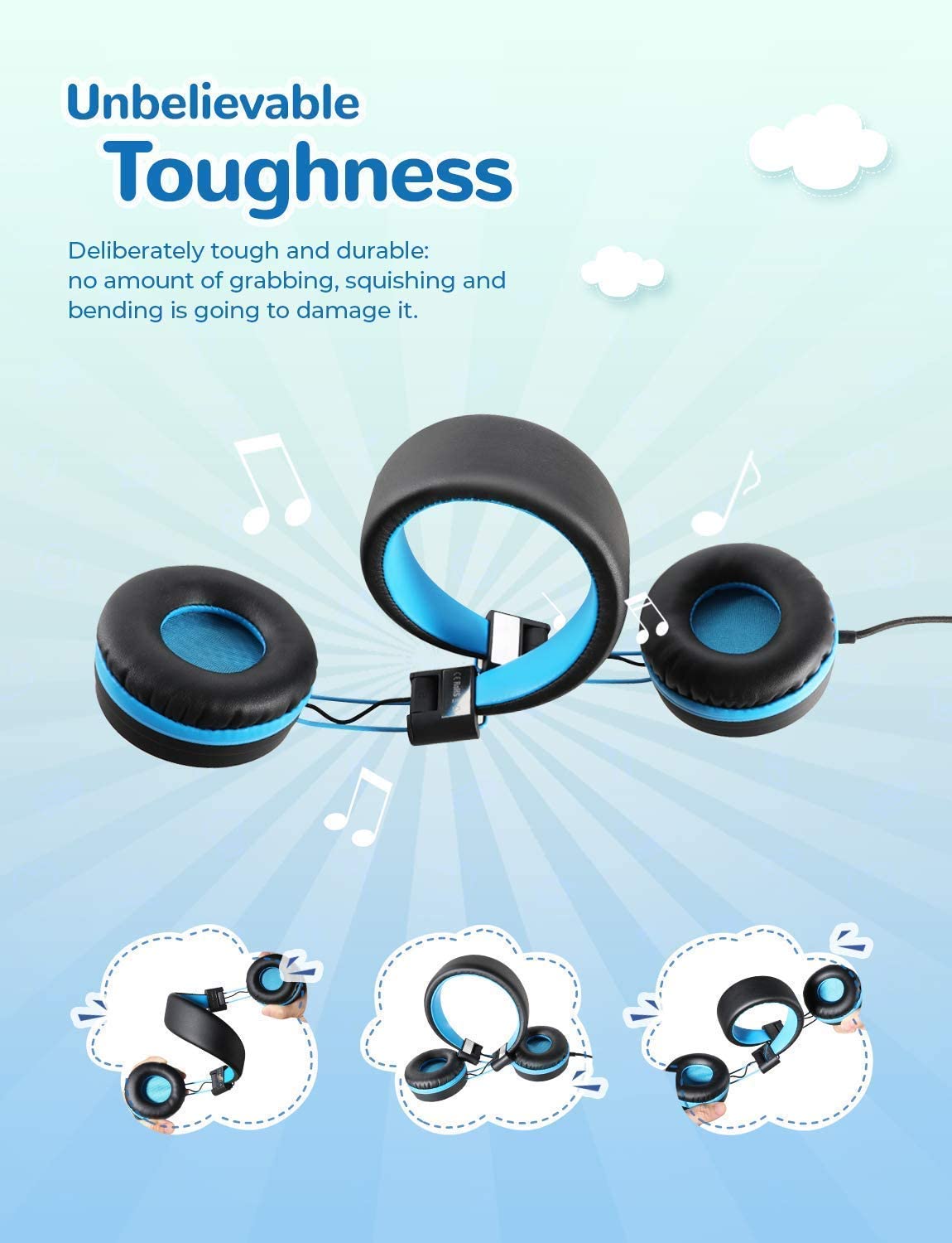 Pack 2 Casques audio filaires microphone IC-HS14 - iclever - pour Enfants - Neuf
