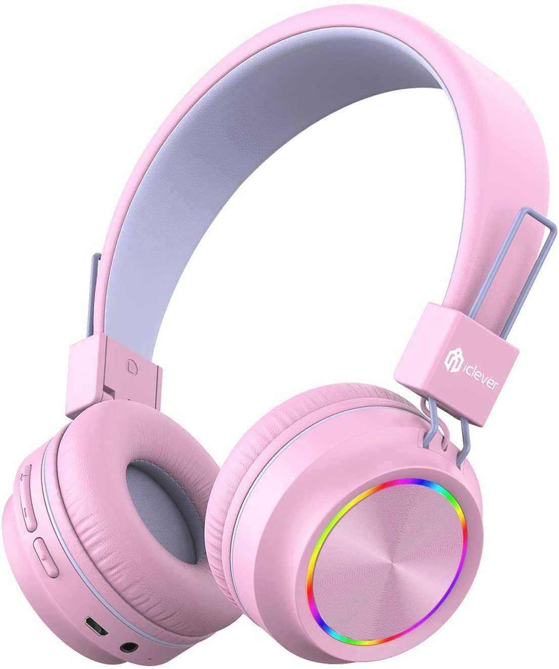 Casque audio microphone Bluetooth RGB BTH03 - iclever - pour Enfant - Neuf