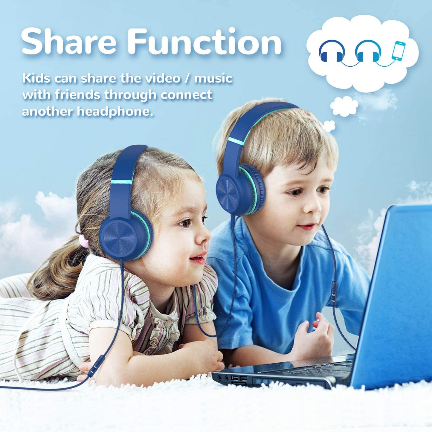 Casque audio microphone filaire IC-HS17 - iclever - pour Enfant - Neuf