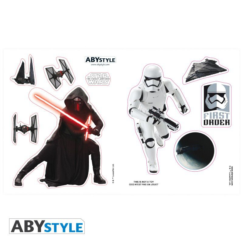 COFFRET CADEAU STAR WARS : MUG 320 ML + PORTE-CLES + MINI STICKERS ABYSTYLE - NEUF SOUS BLISTER