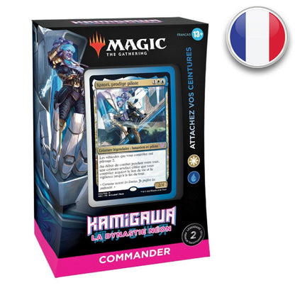 Magic the Gathering - Deck Commander Attachez vos Ceintures - Kamigawa La Dynastie Néon en Français - Neuf scellé