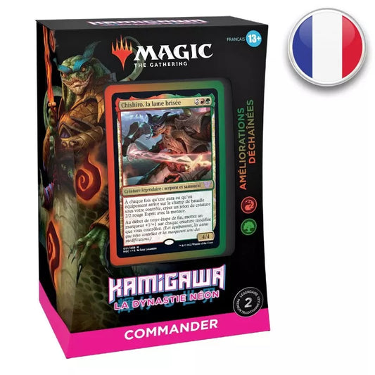 Magic the Gathering - Deck Commander Améliorations Déchaînées - Kamigawa La Dynastie Néon en Français - Neuf scellé