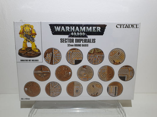 Warhammer 40,000 - Sector Imperialis - 32mm Round Bases - Neuf sous blister