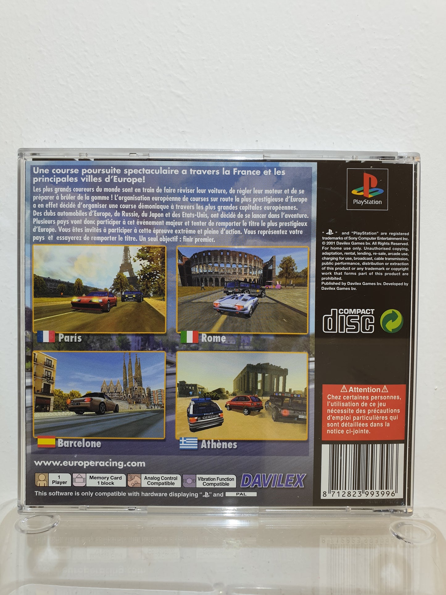 Europe Racing PS1 - Occasion