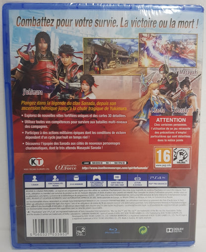 Samurai Warriors : Spirit of Sanada - PS4 - Neuf sous blister