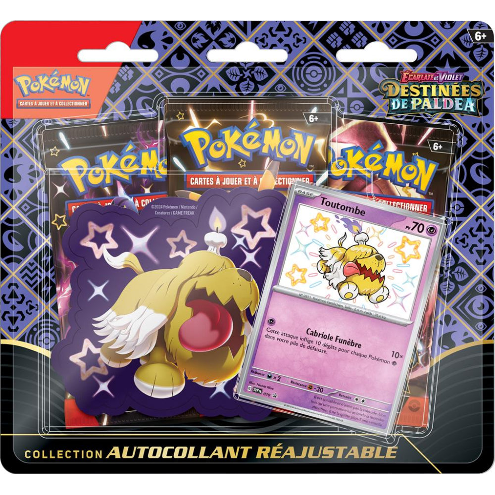 Pokémon - Coffret Collection Autocollant Réajustable - Tripack EV4.5 - Écarlate et Violet Destinées de Paldea - Neuf scellé
