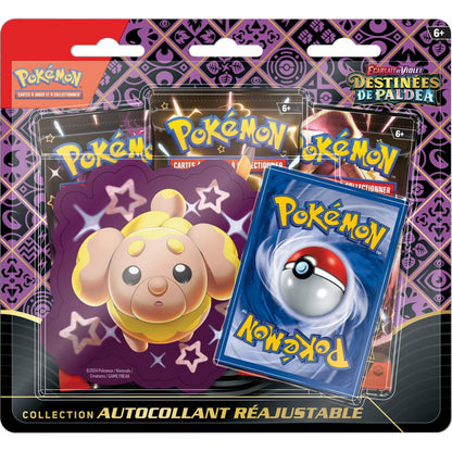 Pokémon - Coffret Collection Autocollant Réajustable - Tripack EV4.5 - Écarlate et Violet Destinées de Paldea - Neuf scellé