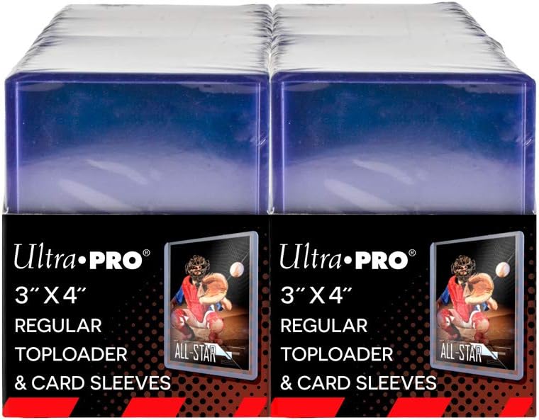 Ultra Pro - Protège-Cartes - Lot de 200 Toploader Transparent Regular Ultra Clear 3"x4" + 200 Sleeves - Neuf sous blister