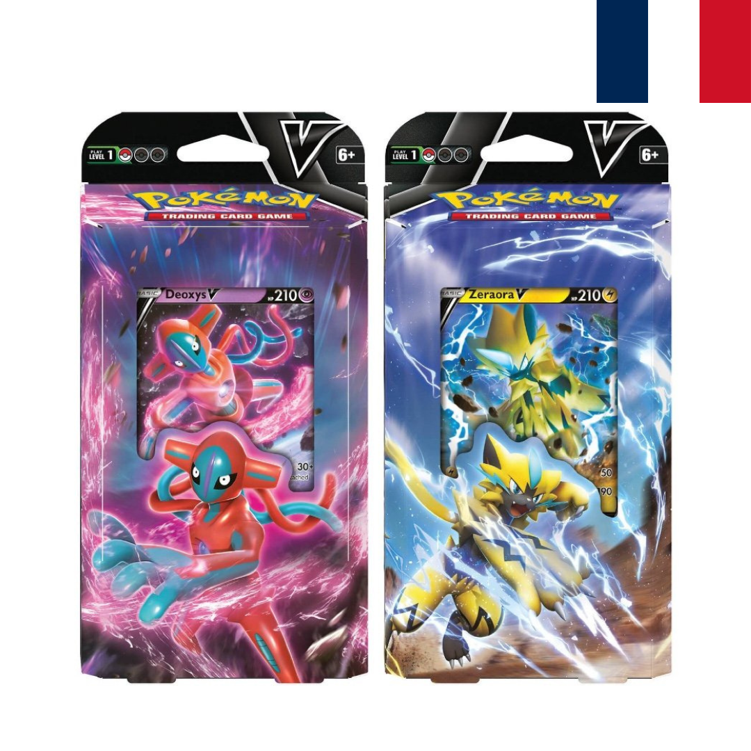 Pokémon - Deck Combat-V - Zeraora vs  Deoxys - en français - Neuf scellé