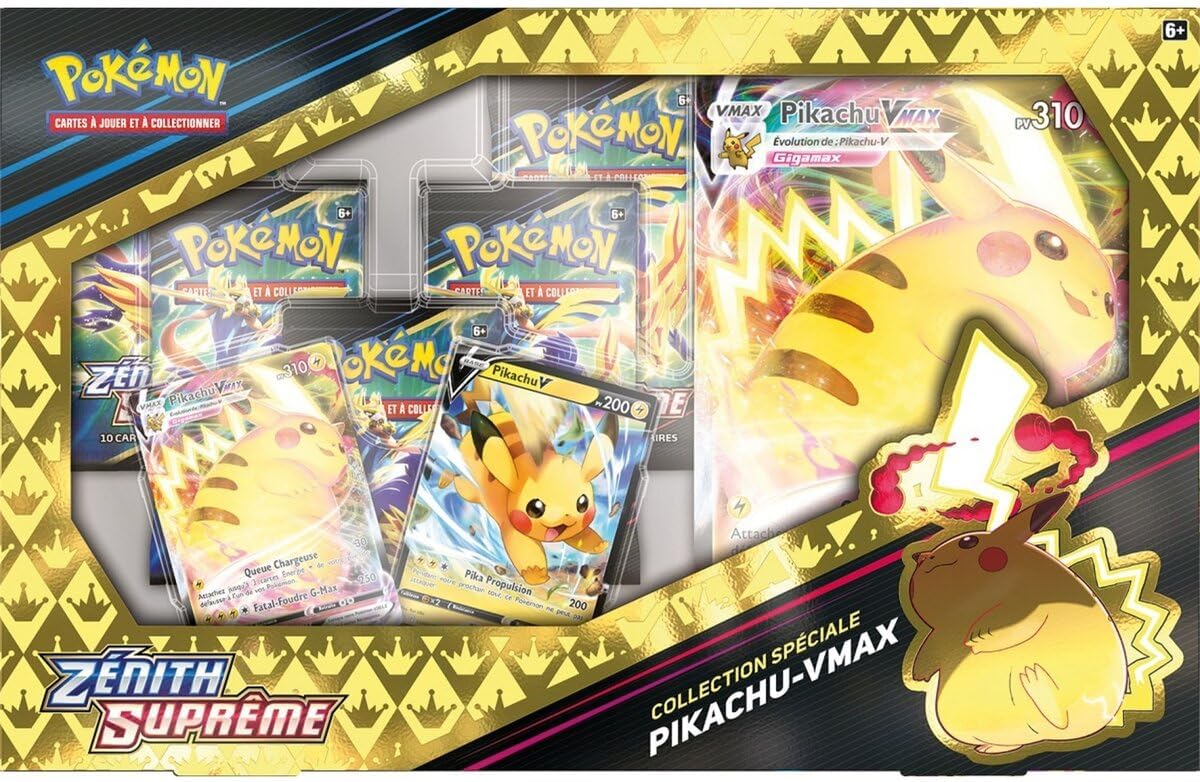 Pokémon - Lot - Coffret Collection Spéciale EB12.5 - Pikachu VMAX - Zénith Suprême & Coffre Aventure à Paldea - Écarlate et Violet - FR - Neuf